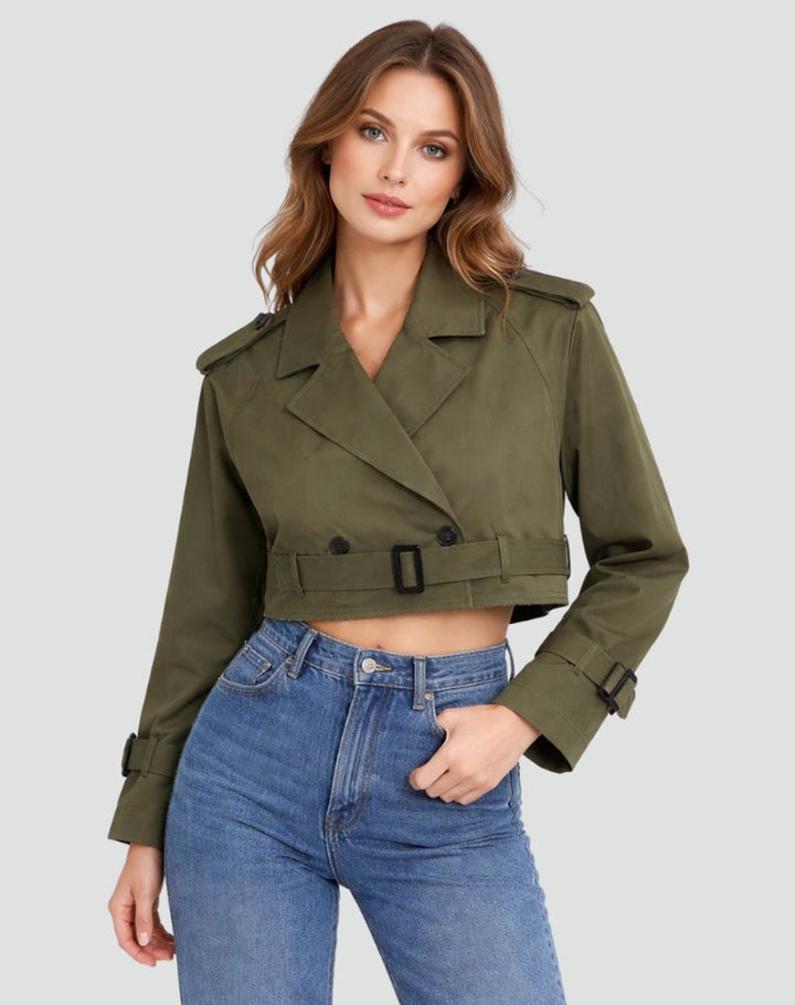 Emma | Short Tailored Trench Coat