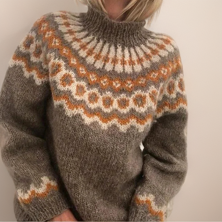 Inge | Turtleneck Sweater – Cozy Chunky Knit Design