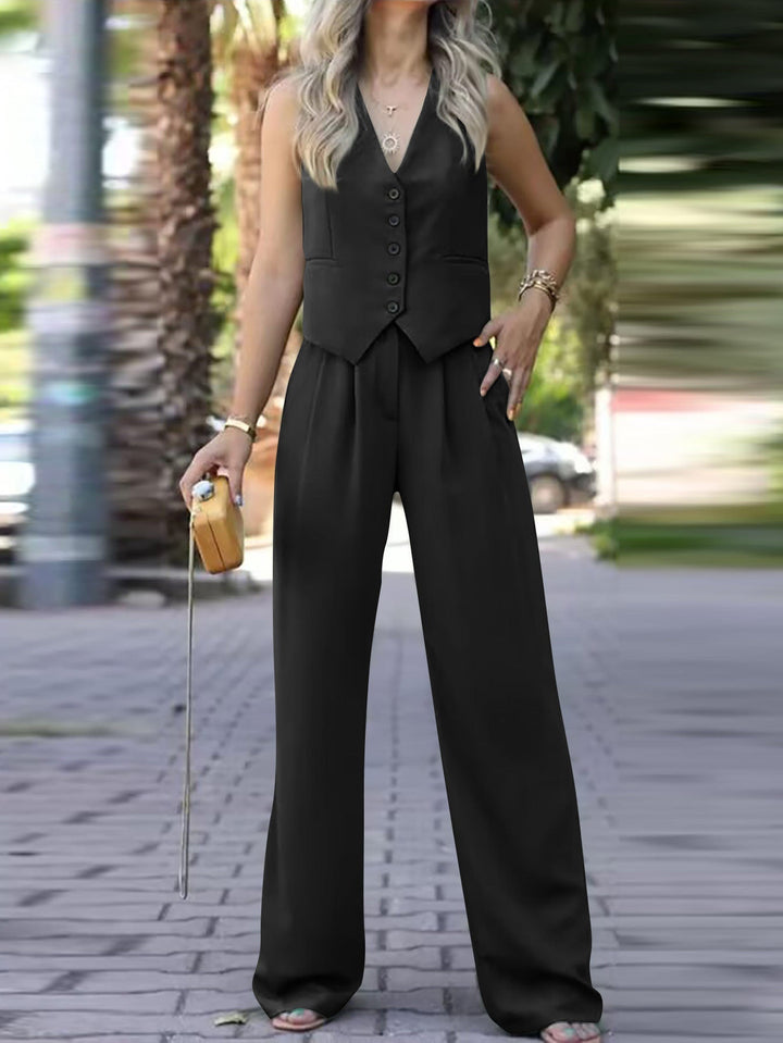 Charlotte | Modern And Versatile Pantsuit Two Piece Set