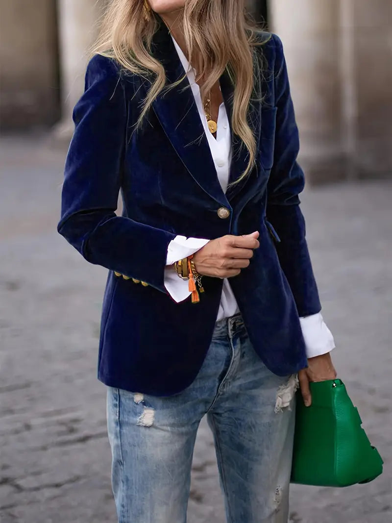 Victoria | Blazer in velluto lussuoso e chic
