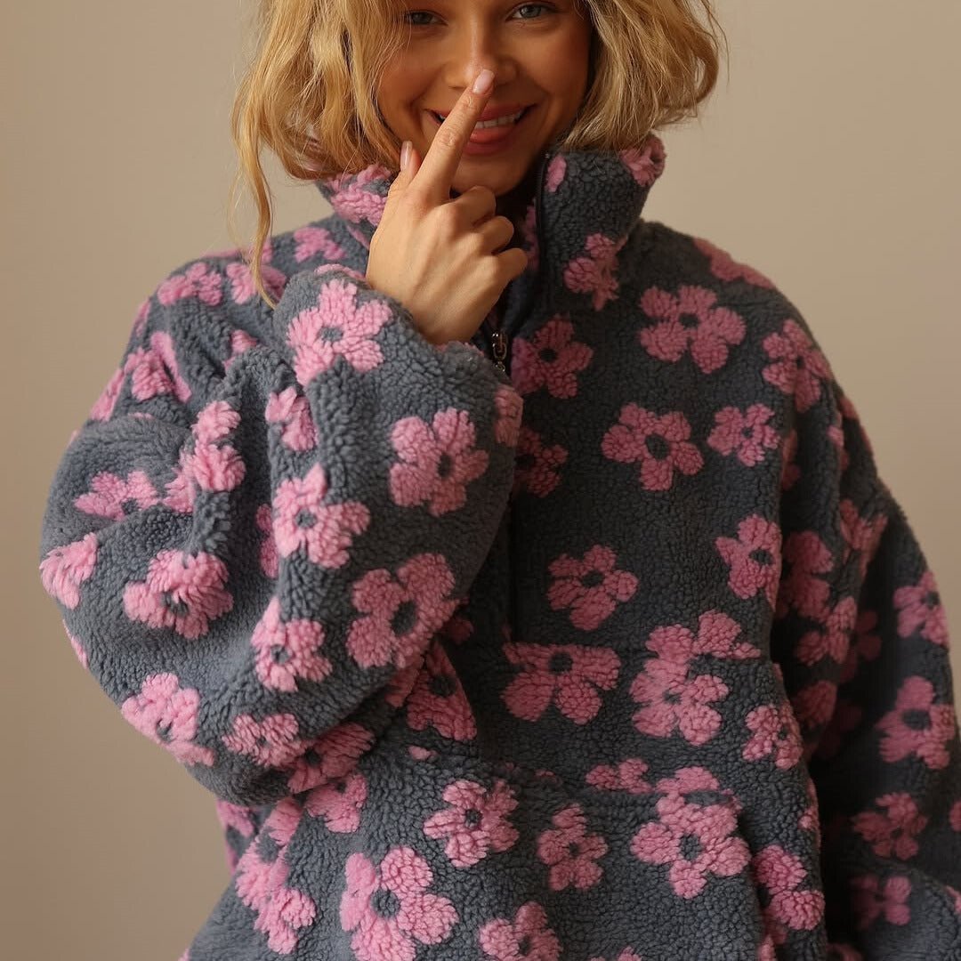 Daisy | Sweaters – Cozy Floral Hoodie for Women