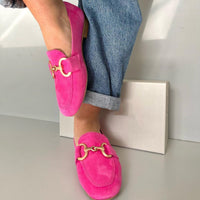 Vivienne | Chic Gold-Accent Slip-On Loafers