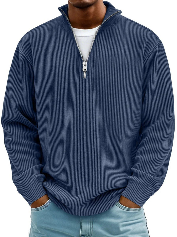 Simon | Knit Sweater – Casual Quarter-Zip Style for Men