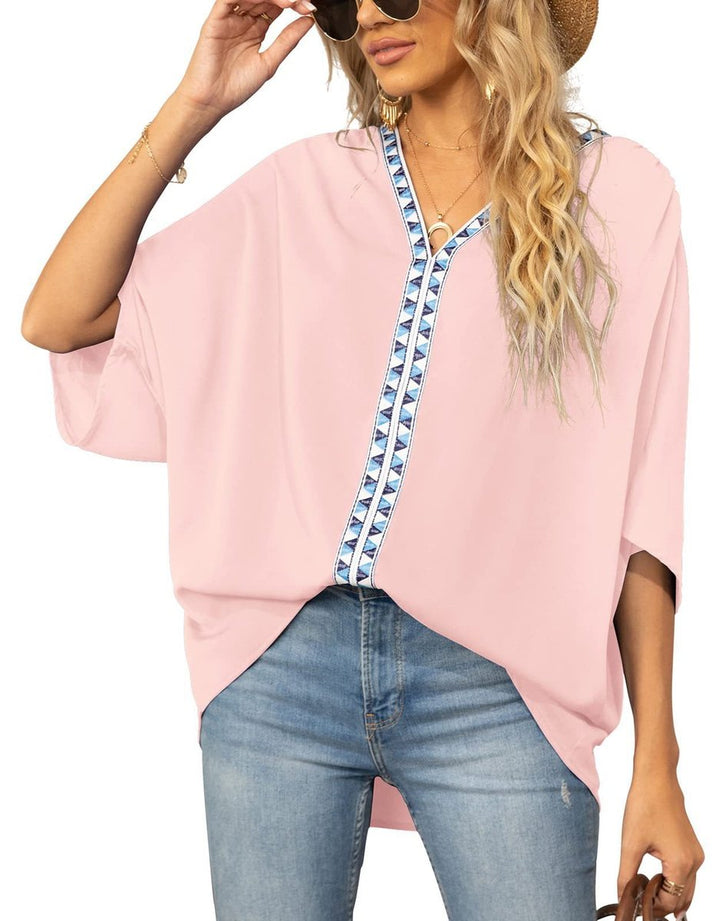 Mila | Free-Spirited Embroidered Boho Tunic Top