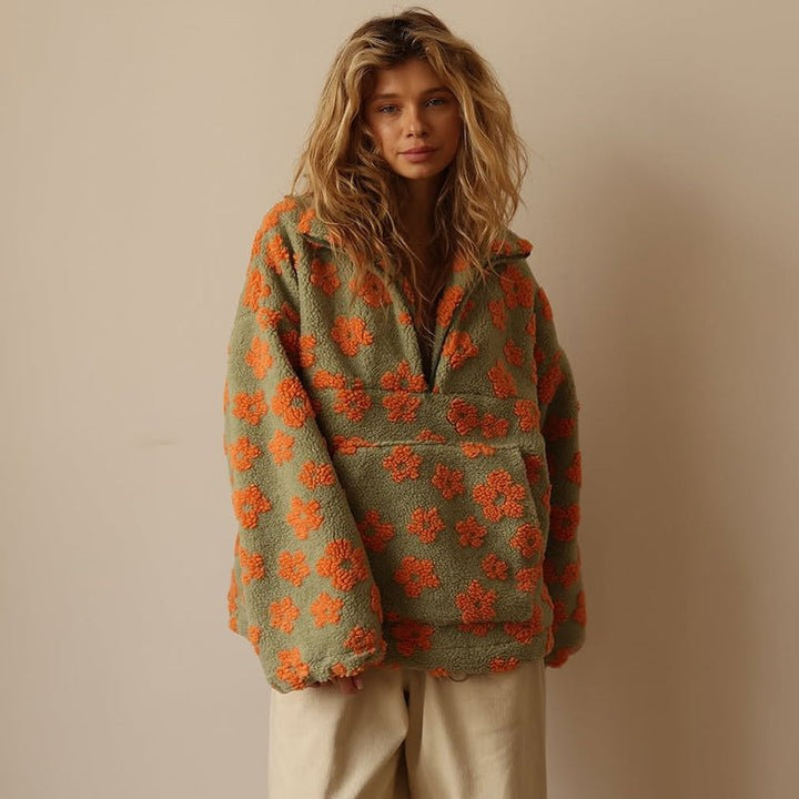 Daisy | Sweaters – Cozy Floral Hoodie for Women