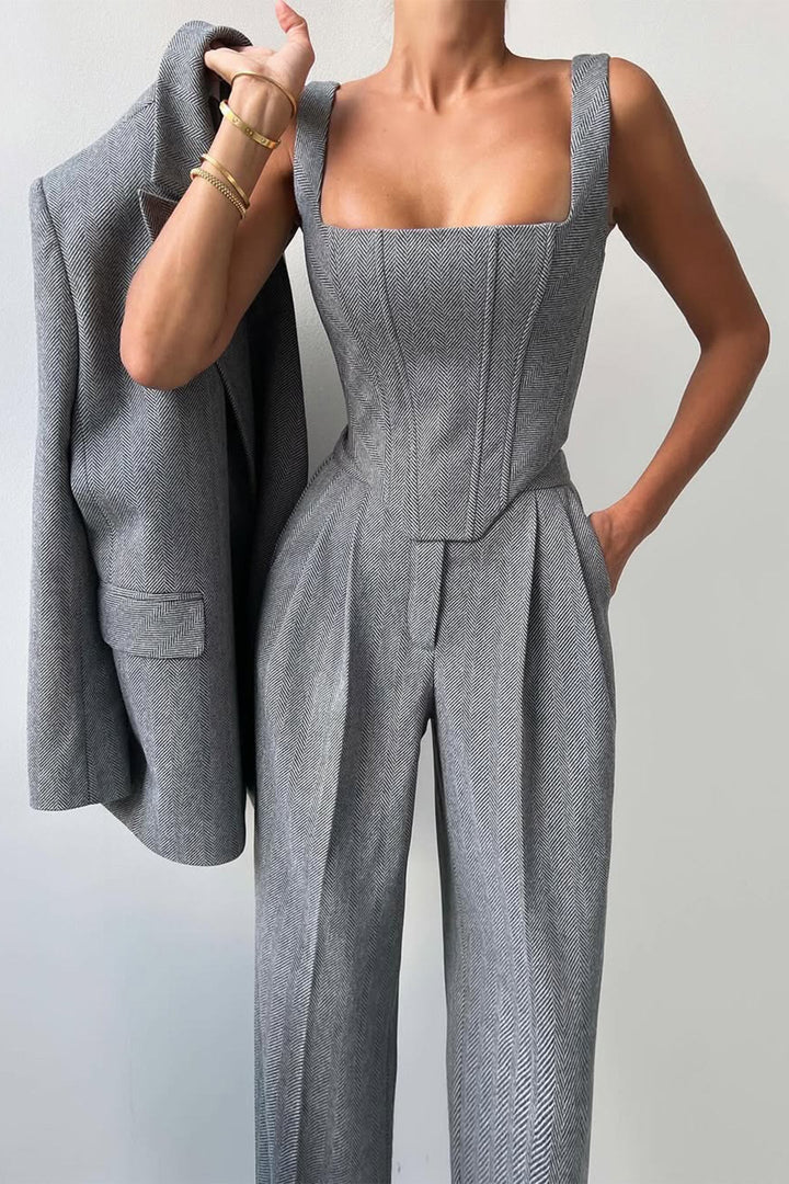 Elena | Elegant And Versatile Three-Piece Blazer Set For Women