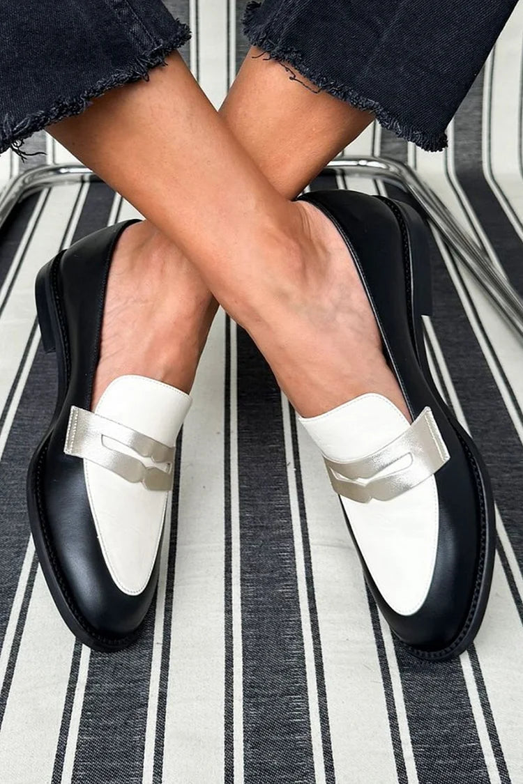 Seraphina | Refined Two-Tone Loafers with a Modern Touch