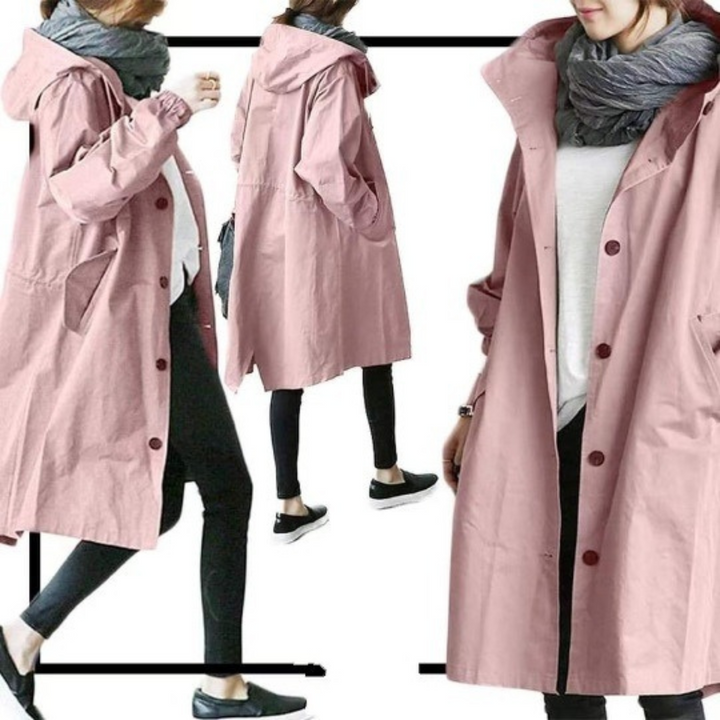 Madeline | Elegant Hooded Trench Coat For Timeless Everyday Style
