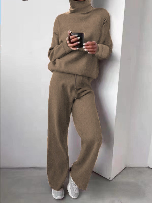 Seraphina | Completo confortevole e chic di due pezzi in maglia a collo alto