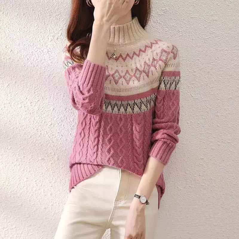 Ute | Cable Knit Sweater – Stylish Nordic Design for Women