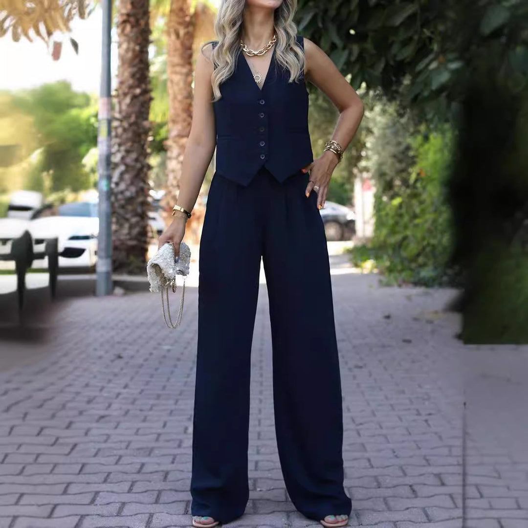 Charlotte | Modern And Versatile Pantsuit Two Piece Set