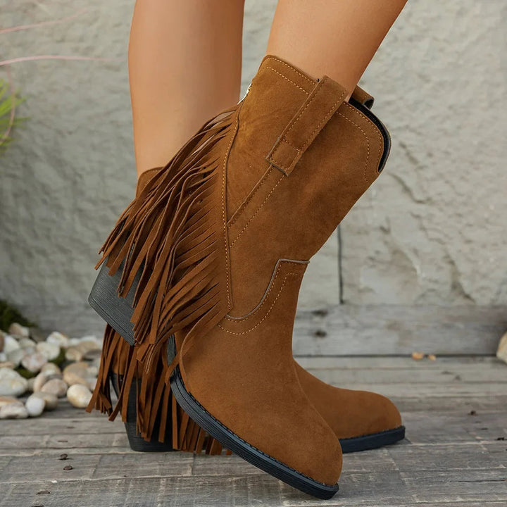 Jessika | Trendy And Classic Wide Calf Cowboy Boots