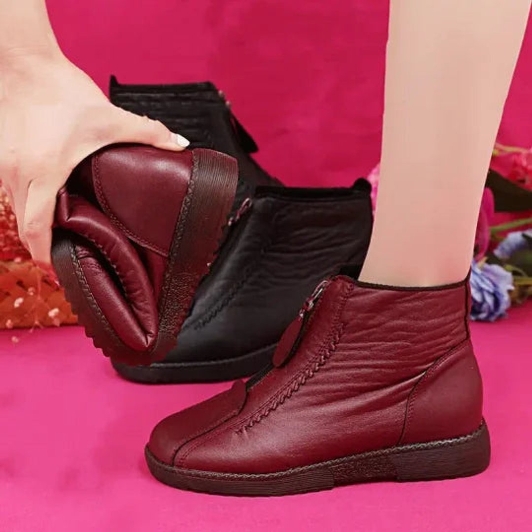 Hazel | Cozy Fleece-Lined Winter Ankle Boots