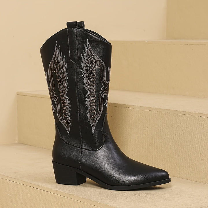 Tanja | Chic And Fashionable Wide Calf Cowboy Boots