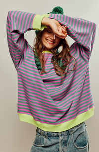 Amelia | Playful Oversized Striped Sweater