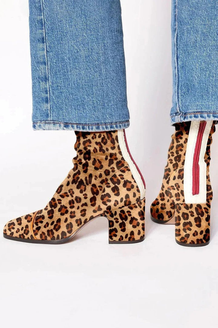 Ruby | Vibrant Statement Block-Heel Ankle Boots