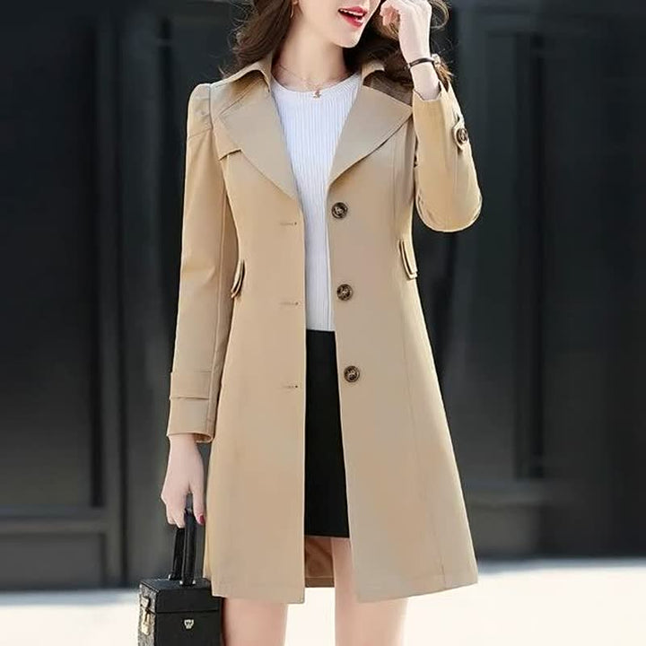 Sara | Elegant Double-Breasted Trench Coat For Timeless Everyday Style