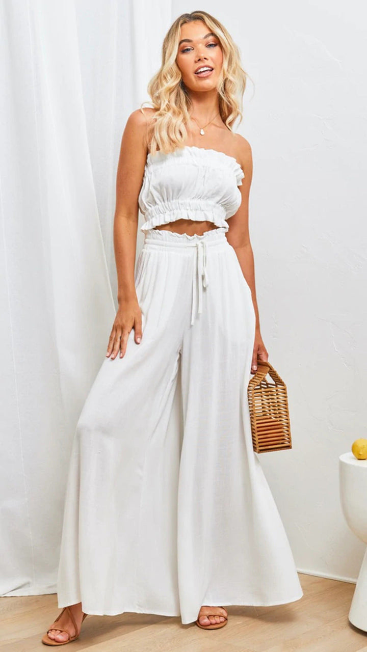 Isabella | Breezy And Elegant Wide Leg Palazzo Pants