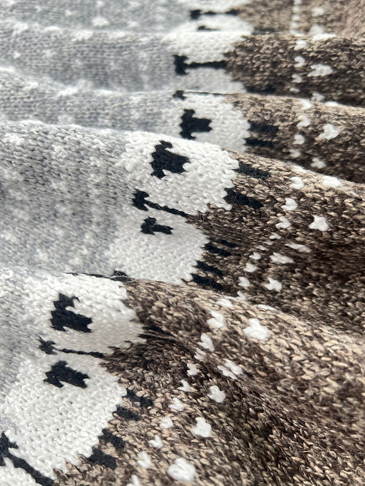 Jovian | Chunky Knit Sweater with Sheep Jacquard Design