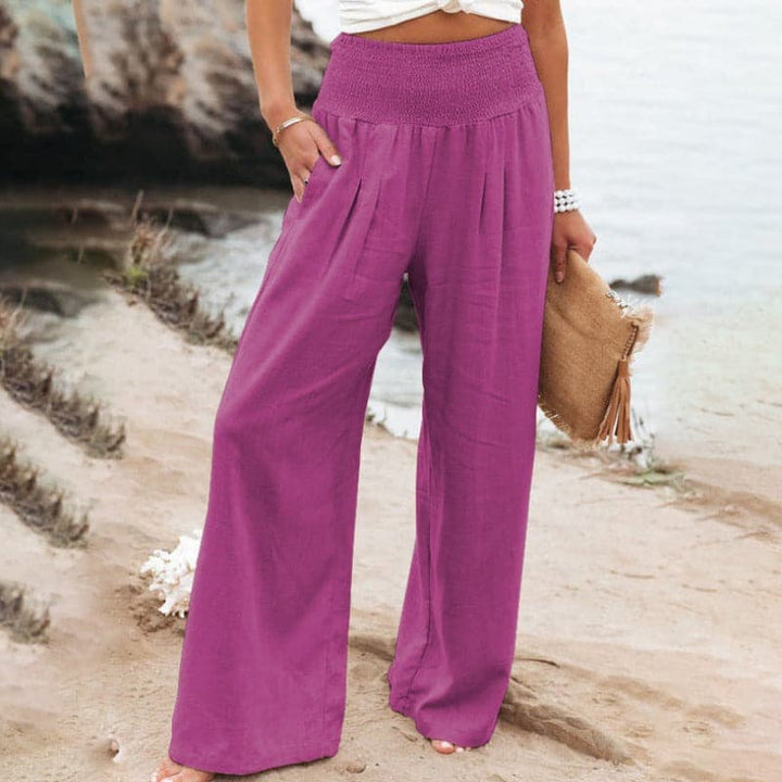 Amelia | Pantaloni estivi ampi in lino traspirante