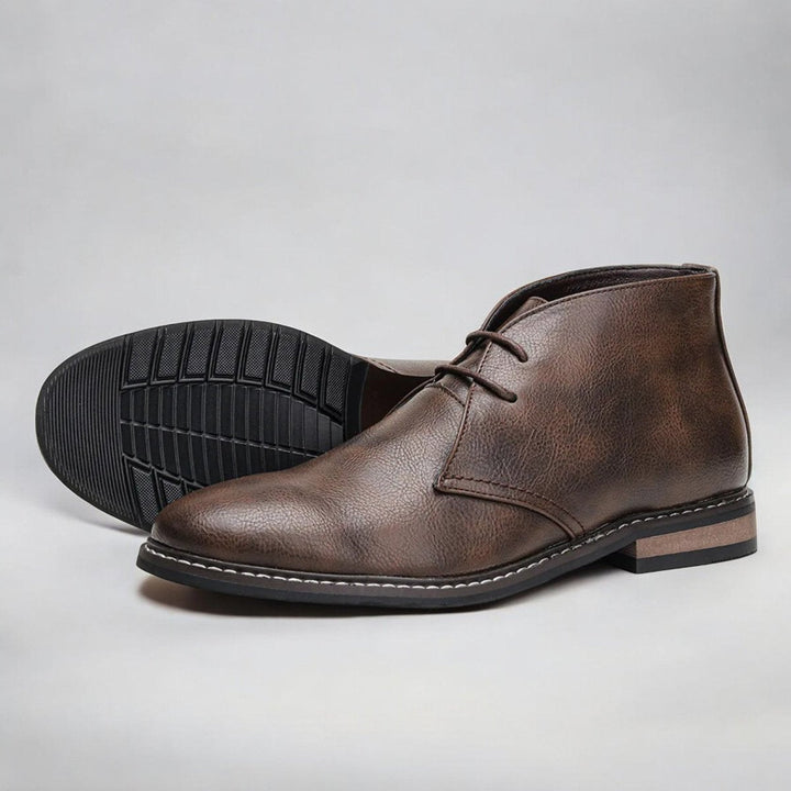 Daniel | Classic Orthopedic Synthetic Leather Chukka Men Boots