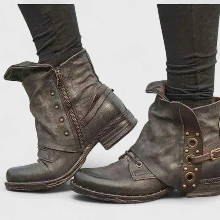 Sophia | Bottines élégantes et stylées avec motif à boucles