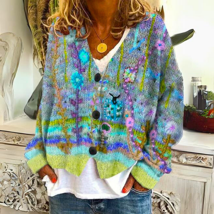 Carolin | Knit Sweater – Unique Colorful Design for Women