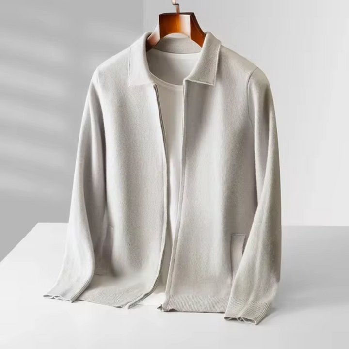 Liam | Modern And Versatile Full-Zip Knit Cardigan