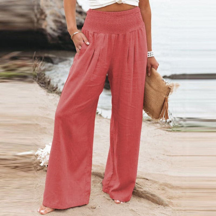 Amelia | Pantaloni estivi ampi in lino traspirante