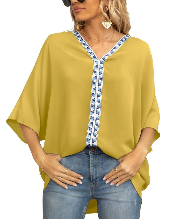 Mila | Free-Spirited Embroidered Boho Tunic Top