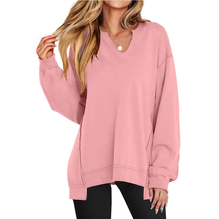 Madison | Cozy And Relaxed Oversized V-Neck Tunic Top