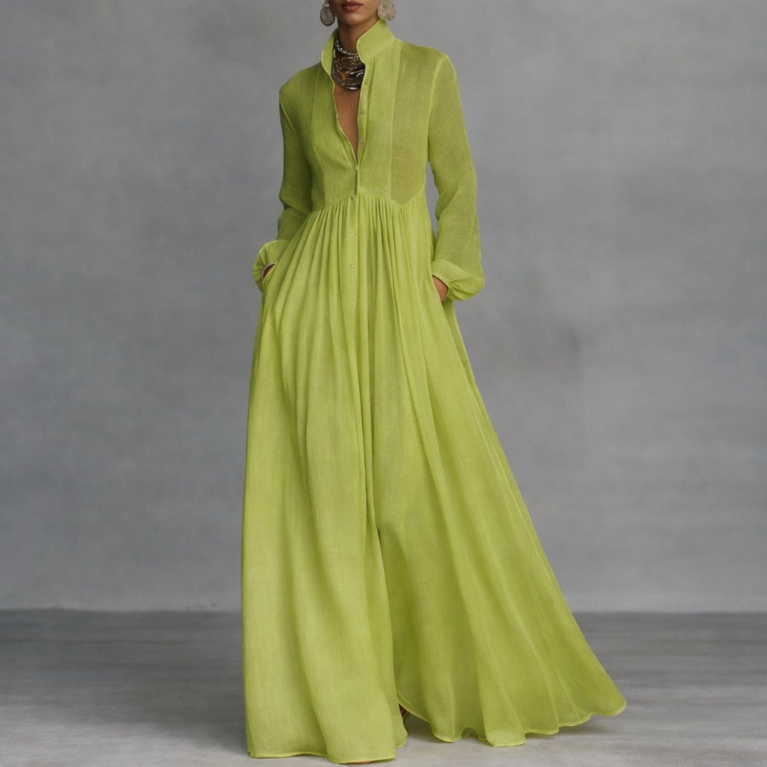 Elena | Versatile Elegance Long-Sleeved Maxi Dress