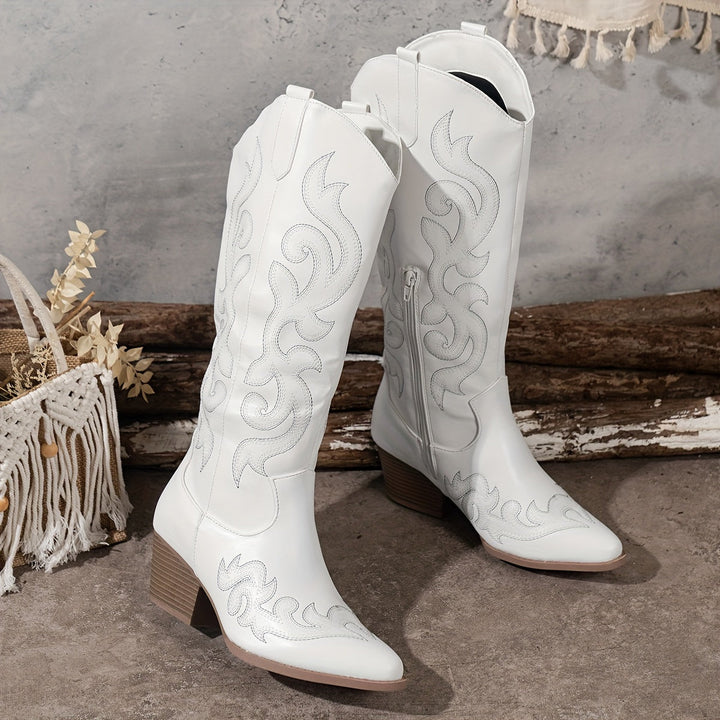 Ellie | Modern Wide-Calf Cowboy Boots