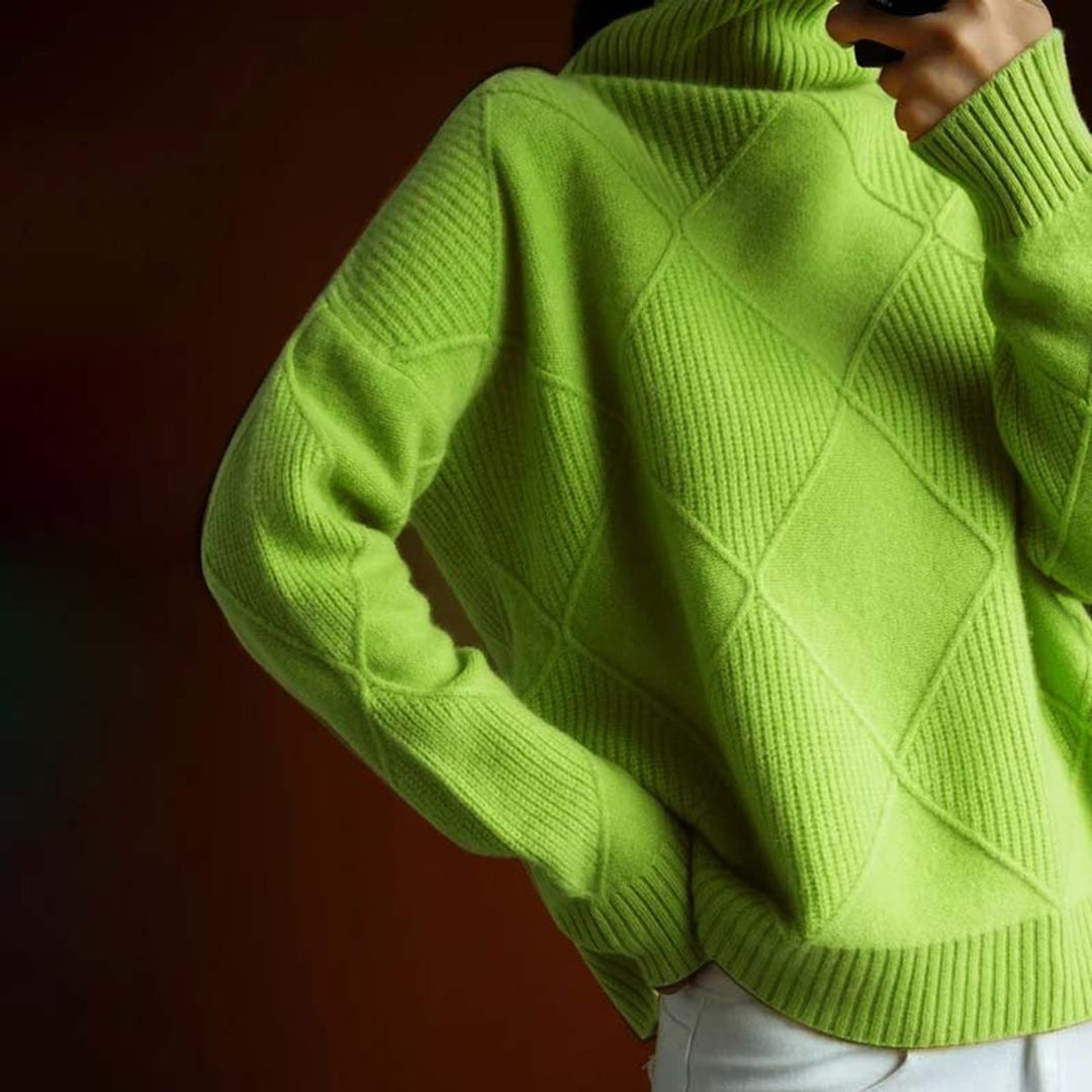 Greta | Turtleneck Sweater – Casual Knit Design for Women