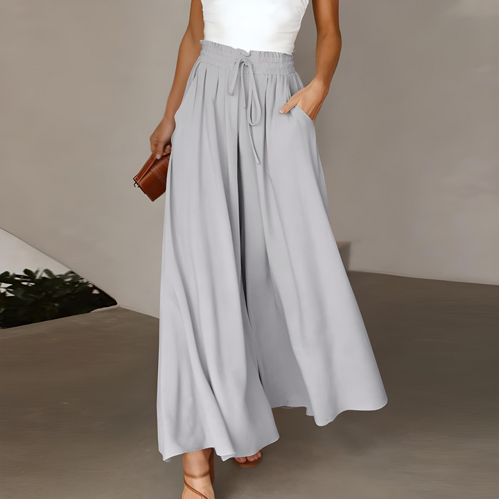 Maya | Elegant And Versatile Cotton Wide Leg Pants