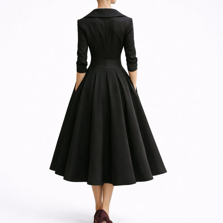 Alice | Modern Fall Wedding Structured A-Line Midi Dress