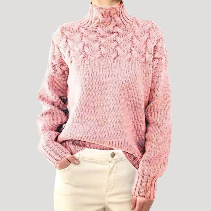 Sophie | Turtleneck Sweater with Cable Knit Design