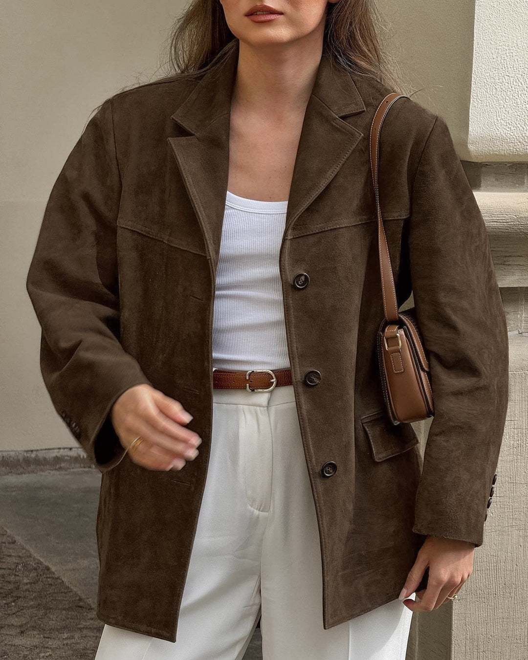 Christina | Luxurious Suede Blazer For Sophisticated Everyday Elegance