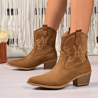 Johanna | Wide Calf Western Style Cowboy Boots for Women