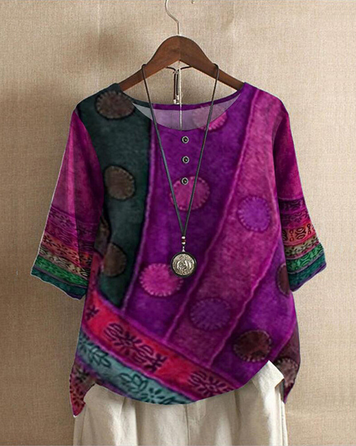 Serena | Relaxed Bohemian Tunic Top