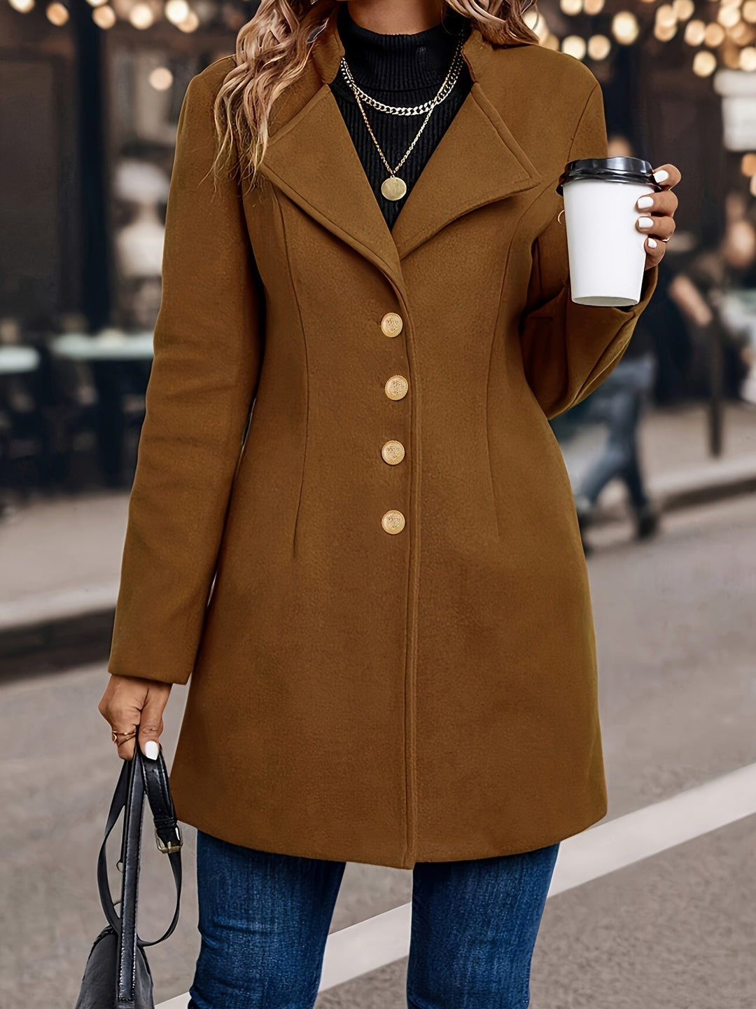 Madeline | Elegant And Stylish Tailored Tunic Coat
