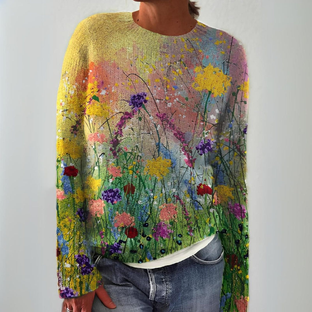 Jade | Floral Pullover – Cozy Style for Women
