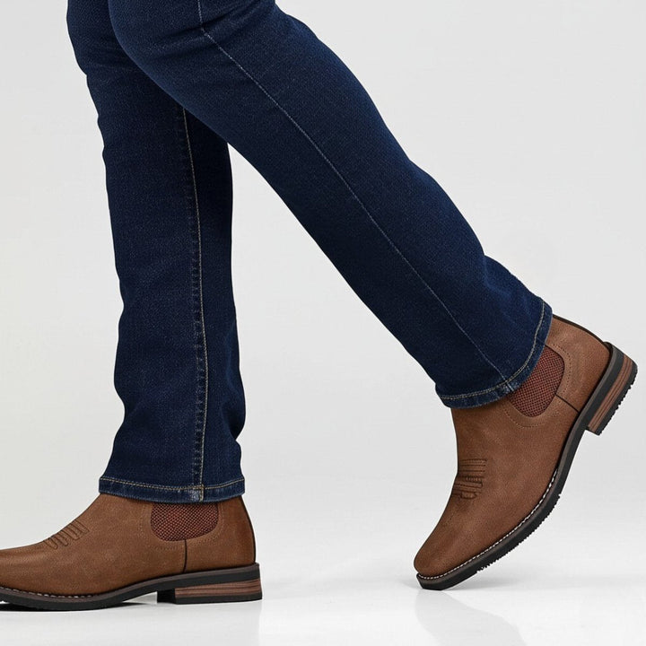 Benjamin | Classic Orthopedic Leather Chelsea Men Boots