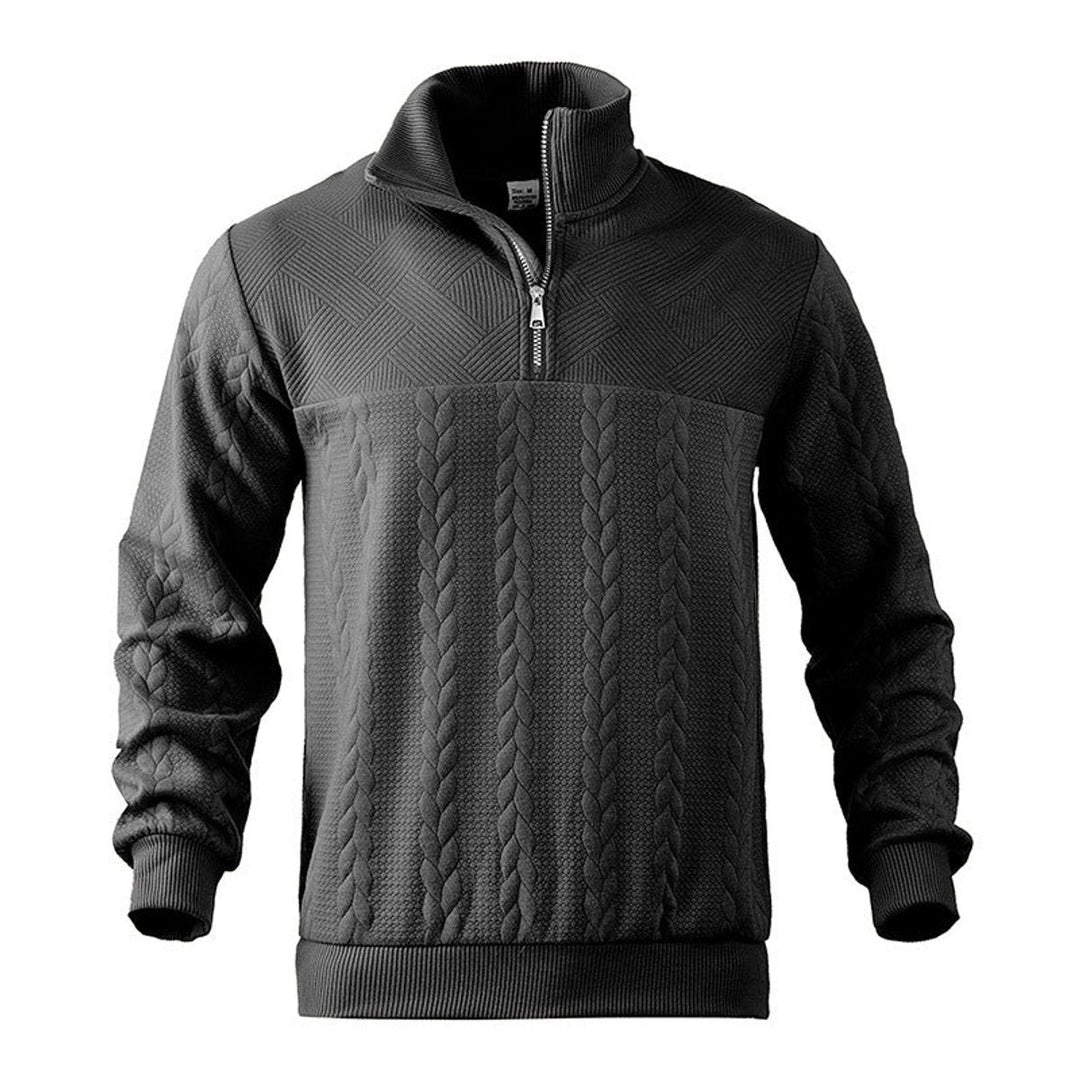 Andreas | Knit Sweater – Stylish Quarter-Zip Design for Men