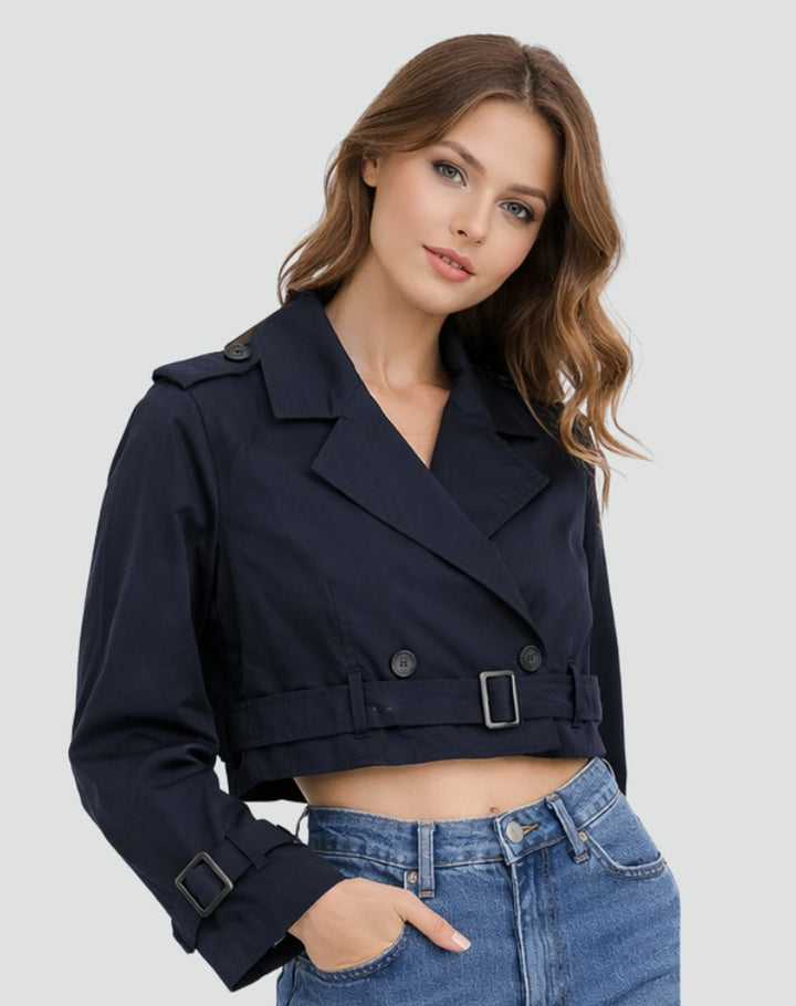 Emma | Short Tailored Trench Coat