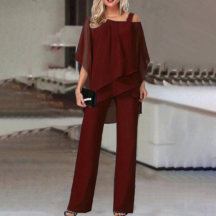 Clara | Elegant And Glamorous Cold Shoulder Two Piece Set