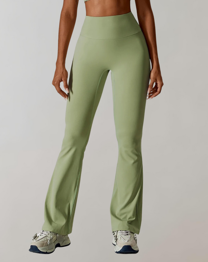 Evelyn | Chic High-Waist Wide Leg Yoga Pants