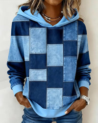 Phoebe | Modern Patchwork Design Hoodie