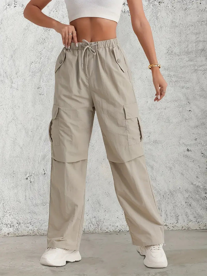 Sophia | Pantaloni cargo eleganti e funzionali con vita elasticizzata