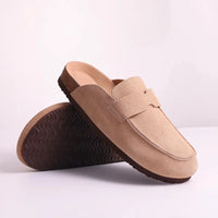 Claire | Elegant And Comfortable Suede Cork Sole Mules